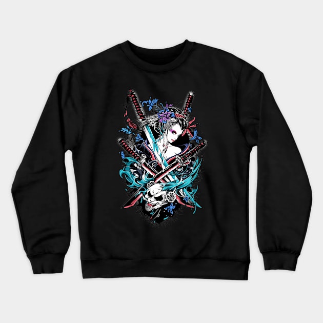 Geishas and Bushido, Eastern Culture Graphic T-shirt 06 Crewneck Sweatshirt by ToddT